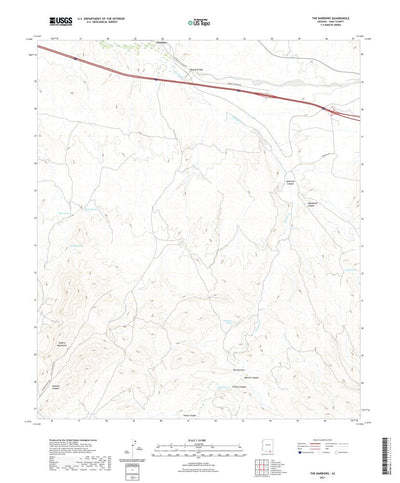 United States Geological Survey The Narrows, AZ (2021, 24000-Scale) digital map
