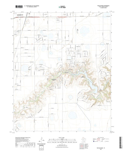 United States Geological Survey The Palisades, TX (2022, 24000-Scale) digital map