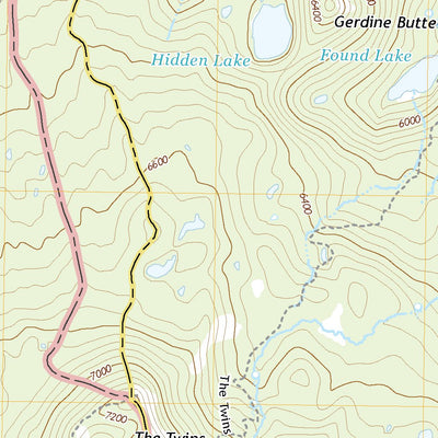 United States Geological Survey The Twins, OR (2020, 24000-Scale) digital map