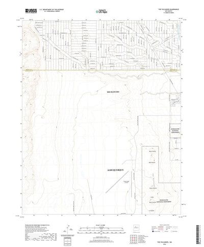 United States Geological Survey The Volcanoes, NM (2020, 24000-Scale) digital map