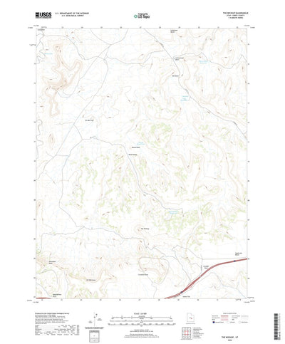 United States Geological Survey The Wickiup, UT (2020, 24000-Scale) digital map