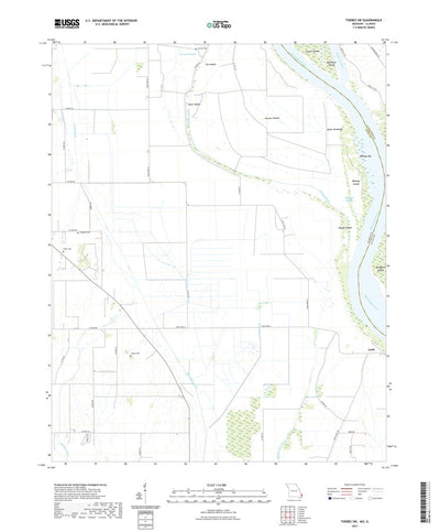 United States Geological Survey Thebes SW, MO (2021, 24000-Scale) digital map