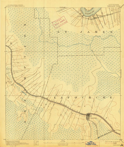 United States Geological Survey Thibodaux, LA (1892, 62500-Scale) digital map