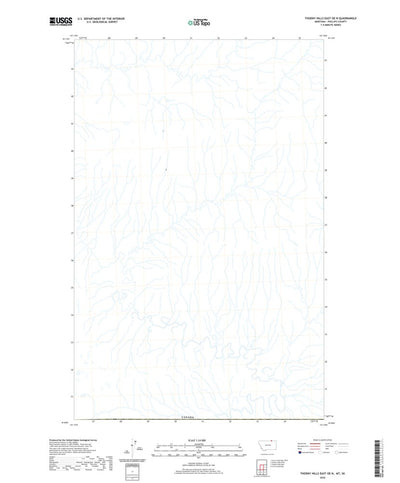 United States Geological Survey Thoeny Hills East OE N, MT (2020, 24000-Scale) digital map