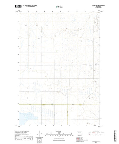 United States Geological Survey Thomas Lake NW, SD (2021, 24000-Scale) digital map