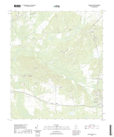 United States Geological Survey Thomaston West, AL (2020, 24000-Scale) digital map