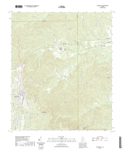 United States Geological Survey Thomasville, AL (2020, 24000-Scale) digital map
