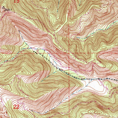 United States Geological Survey Thompson Canyon, CA (1949, 24000-Scale) digital map