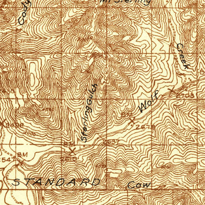 United States Geological Survey Thompson, MT (1935, 96000-Scale) digital map