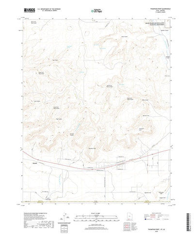 United States Geological Survey Thompson Point, UT (2020, 24000-Scale) digital map