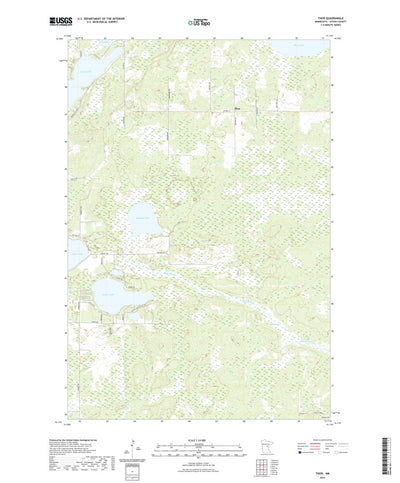United States Geological Survey Thor, MN (2022, 24000-Scale) digital map