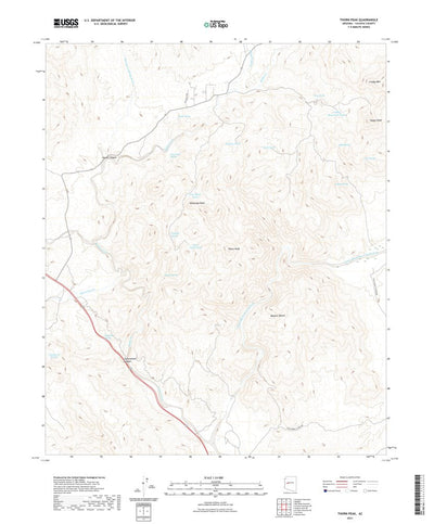 United States Geological Survey Thorn Peak, AZ (2021, 24000-Scale) digital map