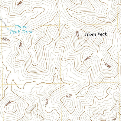 United States Geological Survey Thorn Peak, AZ (2021, 24000-Scale) digital map