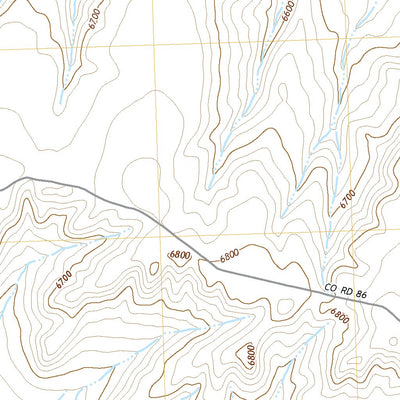 United States Geological Survey Thornburgh Gulch, CO (2022, 24000-Scale) digital map
