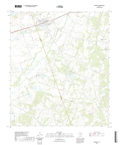 United States Geological Survey Thorndale, TX (2022, 24000-Scale) digital map