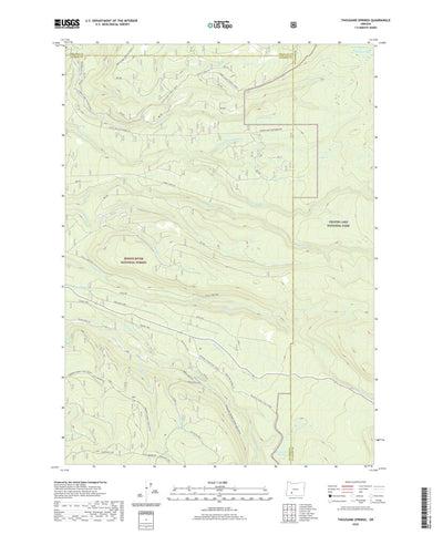United States Geological Survey Thousand Springs, OR (2020, 24000-Scale) digital map