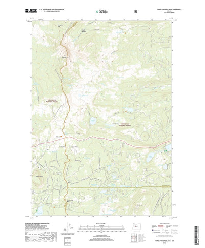 United States Geological Survey Three Fingered Jack, OR (2020, 24000-Scale) digital map