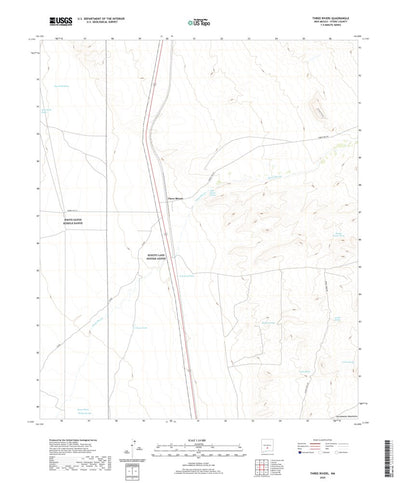 United States Geological Survey Three Rivers, NM (2020, 24000-Scale) digital map