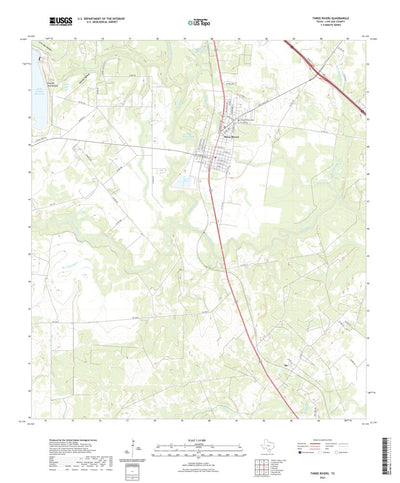 United States Geological Survey Three Rivers, TX (2022, 24000-Scale) digital map