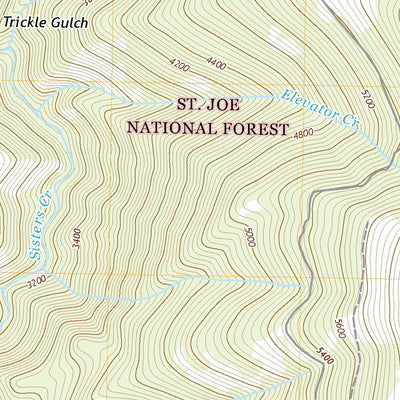 United States Geological Survey Three Sisters, ID (2020, 24000-Scale) digital map
