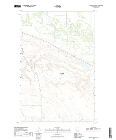 United States Geological Survey Threemile Reservoir, MT (2020, 24000-Scale) digital map