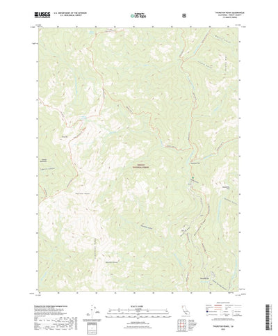 United States Geological Survey Thurston Peaks, CA (2022, 24000-Scale) digital map