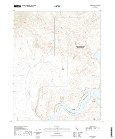 United States Geological Survey Ticaboo Mesa, UT (2020, 24000-Scale) digital map
