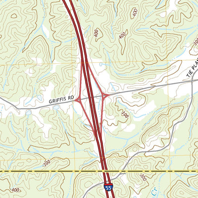 United States Geological Survey Tie Plant, MS (2020, 24000-Scale) digital map