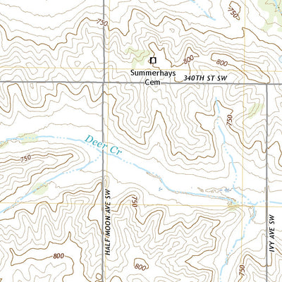 United States Geological Survey Tiffin, IA (2022, 24000-Scale) digital map