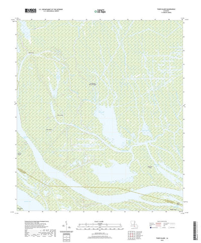 United States Geological Survey Tiger Island, LA (2020, 24000-Scale) digital map