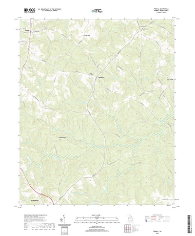 United States Geological Survey Tignall, GA (2020, 24000-Scale) digital map