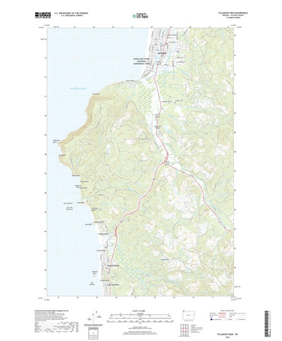 United States Geological Survey Tillamook Head, OR (2020, 24000-Scale) digital map