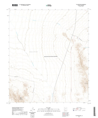 United States Geological Survey Tillotson Peak, AZ (2021, 24000-Scale) digital map