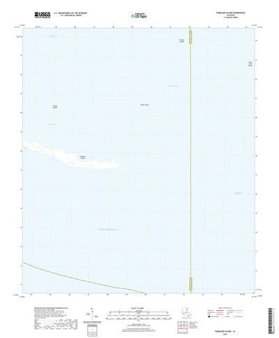 United States Geological Survey Timbalier Island, LA (2020, 24000-Scale) digital map