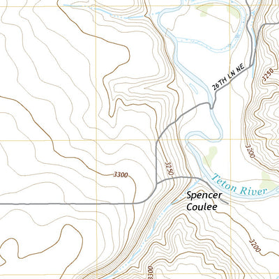 United States Geological Survey Timber Coulee North, MT (2020, 24000-Scale) digital map
