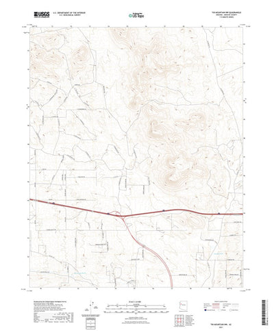 United States Geological Survey Tin Mountain NW, AZ (2021, 24000-Scale) digital map