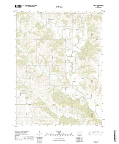 United States Geological Survey Tingley NE, IA (2022, 24000-Scale) digital map