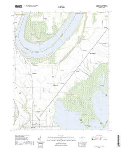 United States Geological Survey Tiptonville, TN (2022, 24000-Scale) digital map