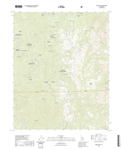 United States Geological Survey Tobias Peak, CA (2022, 24000-Scale) digital map