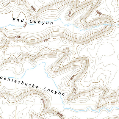 United States Geological Survey Toenleshushe Canyon, AZ (2021, 24000-Scale) digital map
