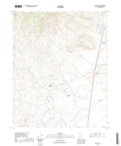 United States Geological Survey Tohatchi, NM (2020, 24000-Scale) digital map