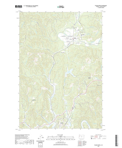 United States Geological Survey Toledo North, OR (2020, 24000-Scale) digital map