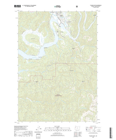 United States Geological Survey Toledo South, OR (2020, 24000-Scale) digital map