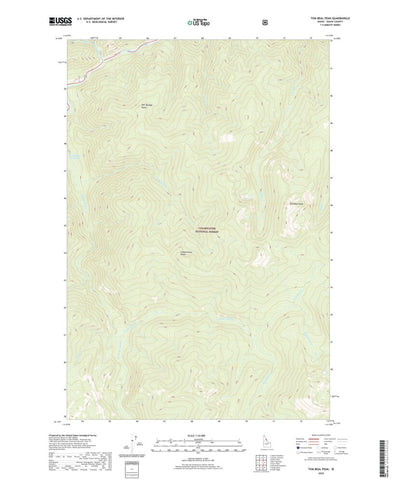 United States Geological Survey Tom Beal Peak, ID (2020, 24000-Scale) digital map