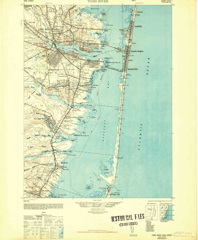 United States Geological Survey Toms River, NJ (1948, 62500-Scale) digital map