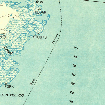 United States Geological Survey Toms River, NJ (1948, 62500-Scale) digital map