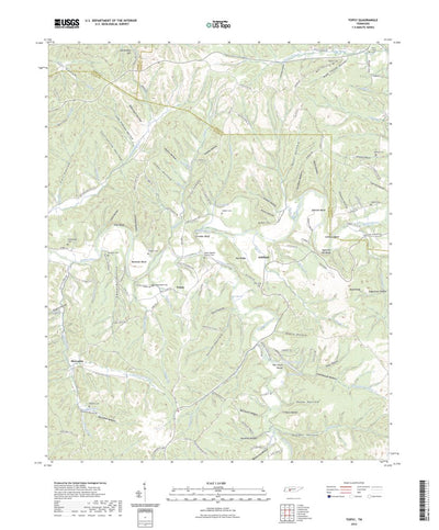 United States Geological Survey Topsy, TN (2022, 24000-Scale) digital map