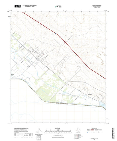 United States Geological Survey Tornillo, TX (2022, 24000-Scale) digital map