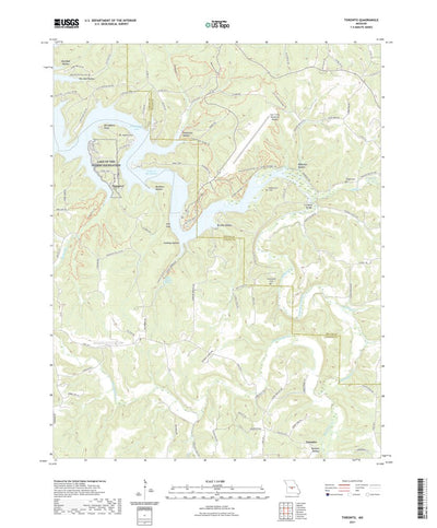 United States Geological Survey Toronto, MO (2021, 24000-Scale) digital map
