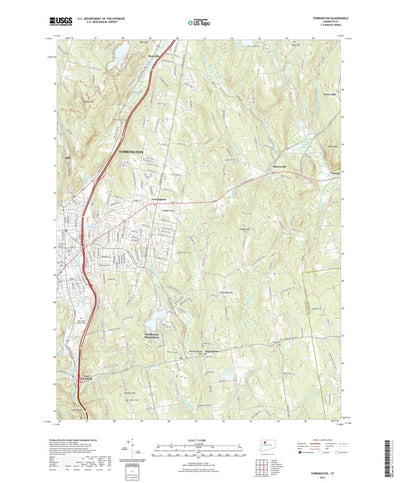 United States Geological Survey Torrington, CT (2021, 24000-Scale) digital map